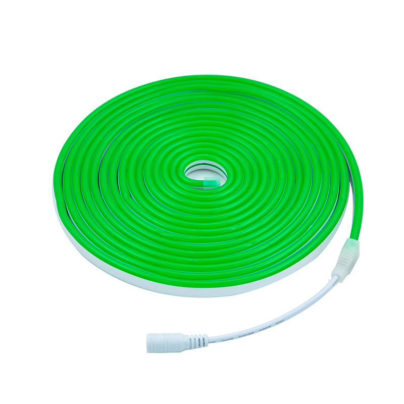 0612 Fita LED Neon Verde Personalizável com Marcas de Corte