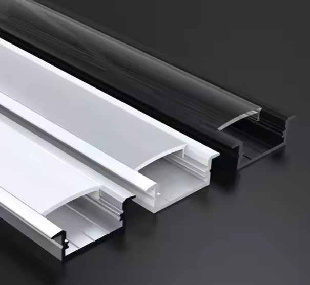 Canal de Alumínio para Extrusão de LED com Difusor Perfil de Alumínio Recessado para Fita de LED