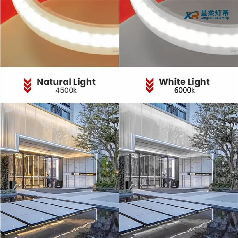Fita de Luz COB LED de Alta Qualidade 220V Fita de Luz COB LED Flexível e Inteligente para Iluminação de Fundo de TV