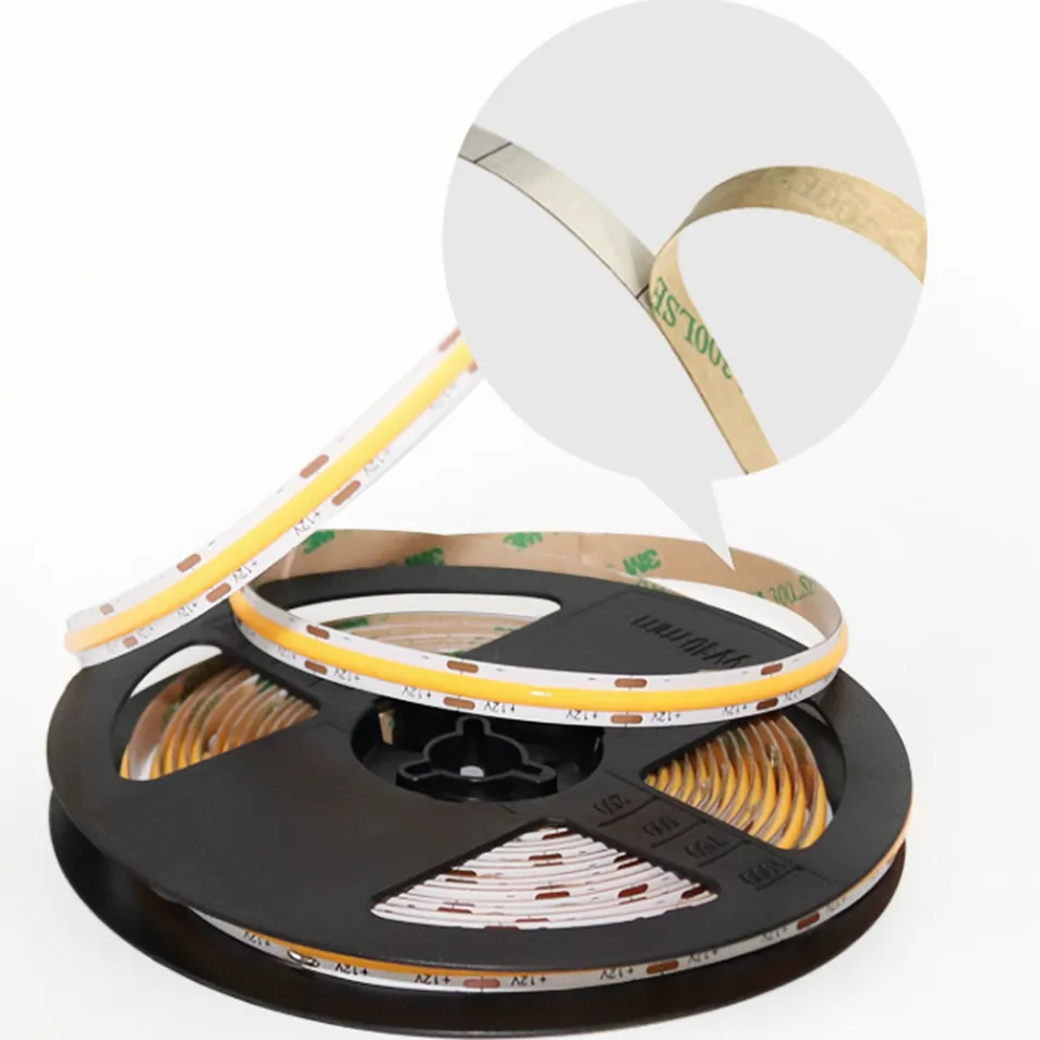 Fita LED COB de Alto Lúmen 5W com Forte Adesivo na Parte de Trás