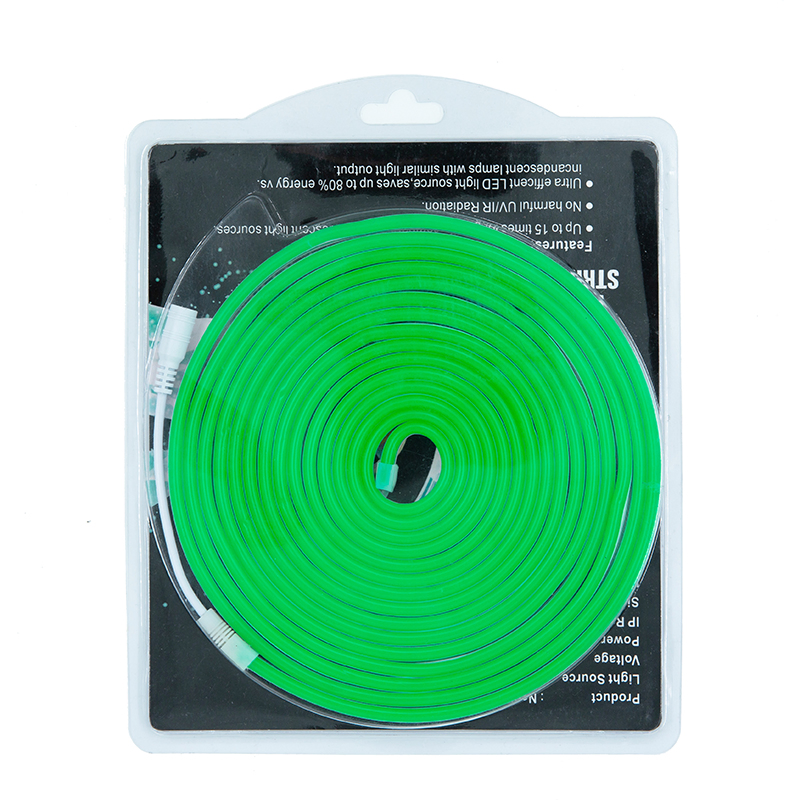 0612 Fita LED Neon Verde Personalizável com Marcas de Corte