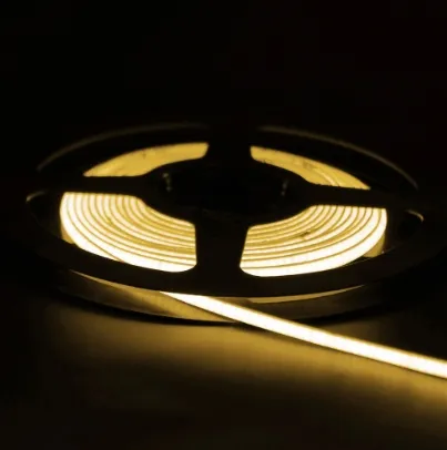Fita LED COB de Alto Lúmen 5W com Forte Adesivo na Parte de Trás