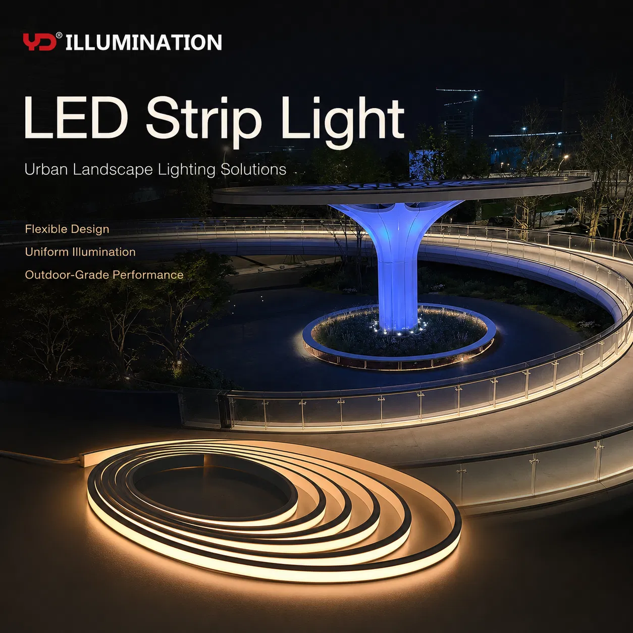 Iluminação Arquitetônica Externa de Longa Duração: Soluções de Fita LED à Prova d'Água