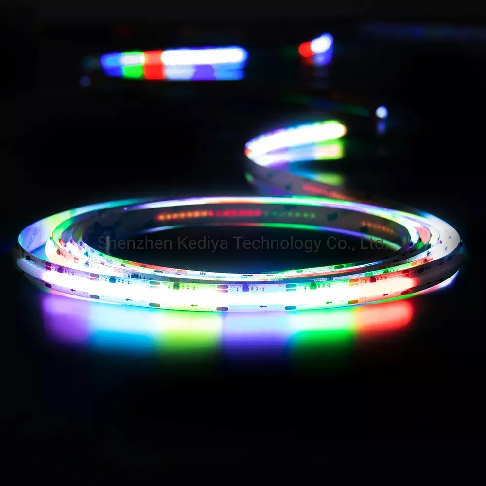 Fita de Luz LED COB Ultra Fina Personalizada Flexível Quente Branca Sem DOT 4mm Branca DC12V 24V À Prova D'Água IP65
