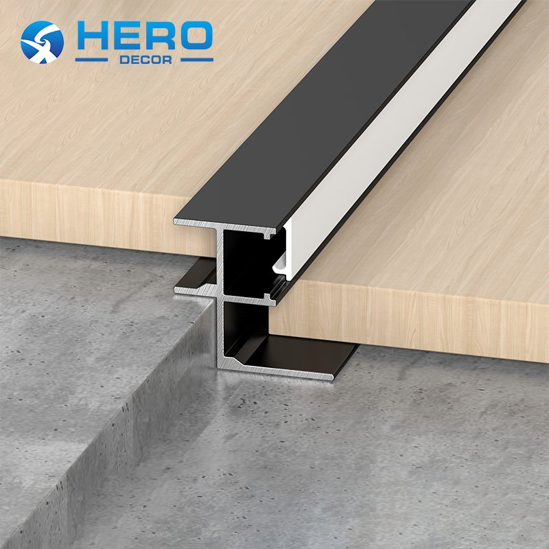 Perfil de Painel de Parede em Alumínio LED Materiais de Construção Forma de Canto Interno de Metal Herói Fita