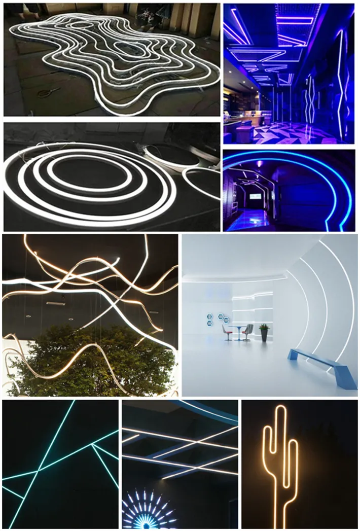 Fita de Iluminação Neon LED Flexível para Interior e Exterior, Decoração de Natal, Festa, Casamento e Quarto