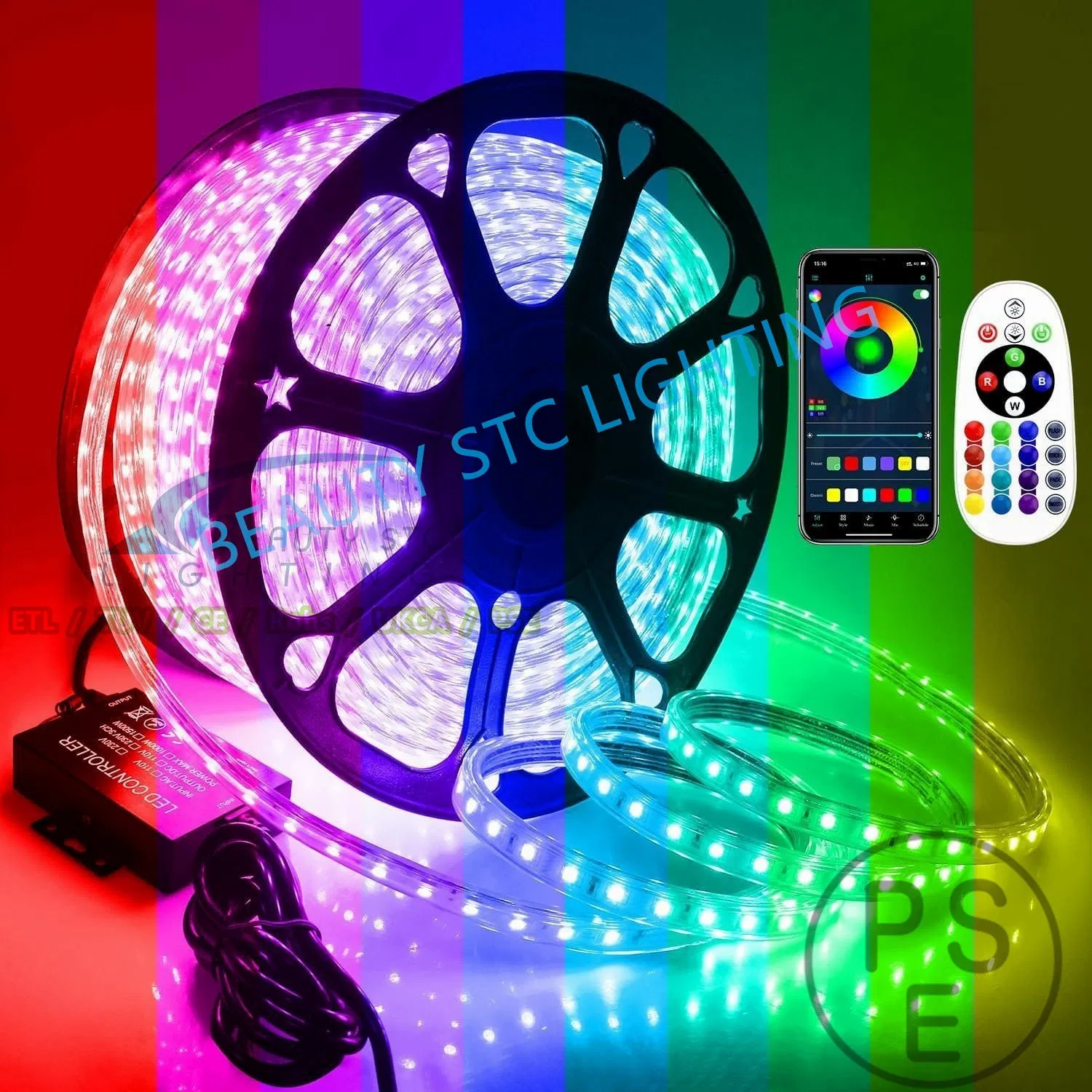 Fita de LED RGB de Alta Densidade 300LEDs SMD5050