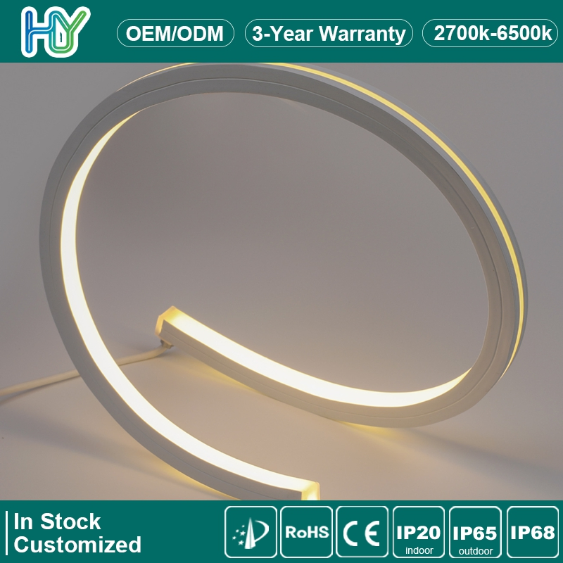 Fita de Luz LED Flexível Slim Mini Quadrada de Silicone Neon Flexível à Prova d'Água para Exterior IP68 SMD 2835 120LED/M 12V 24V Fitas LED RGB
