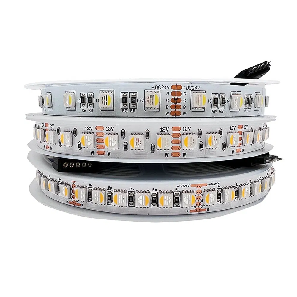Fita LED Flexível à Prova d'Água Rgbcct Endereçável Inteligente Digital Colorida Multi Cor SMD5050 Iluminação de Fita LED RGB para Decoração Externa
