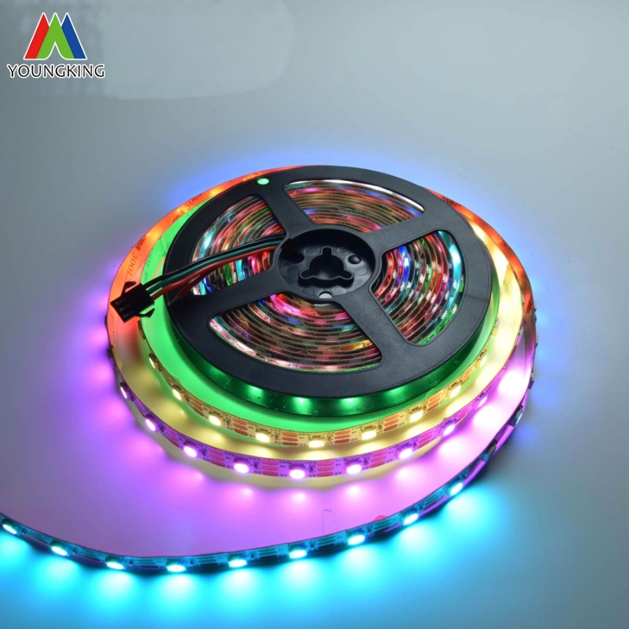 Água Corrente Fita LED 60LEDs/M IC Integrado Sk6812 Ws2812b 5050RGB Fita LED IP20 5V 10mmpcb Tira De Luz LED RGB Fita LED