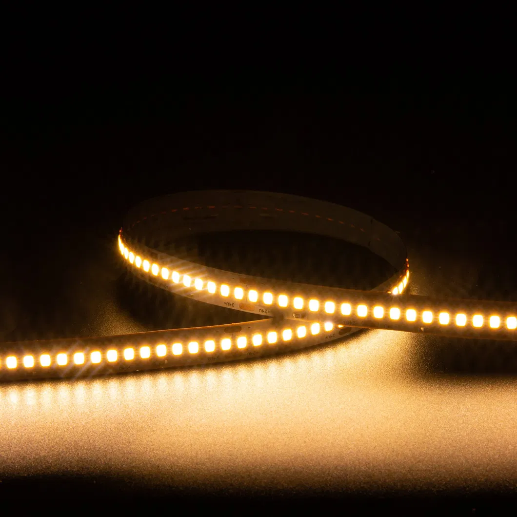 Sem Pontos SMD2835 240LED DC24V LED Strip Branco Quente à Prova d'Água para Exterior