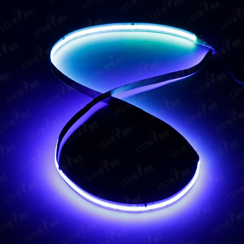 12V 24V 480chips/M Luz de fita LED RGB RGBW Rgbwcct COB 3000K 4000K 6500K Fitas LED COB flexíveis de alta densidade