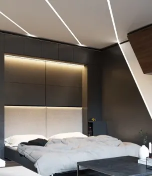 Canal de Alumínio para Extrusão de LED com Difusor Perfil de Alumínio Recessado para Fita de LED