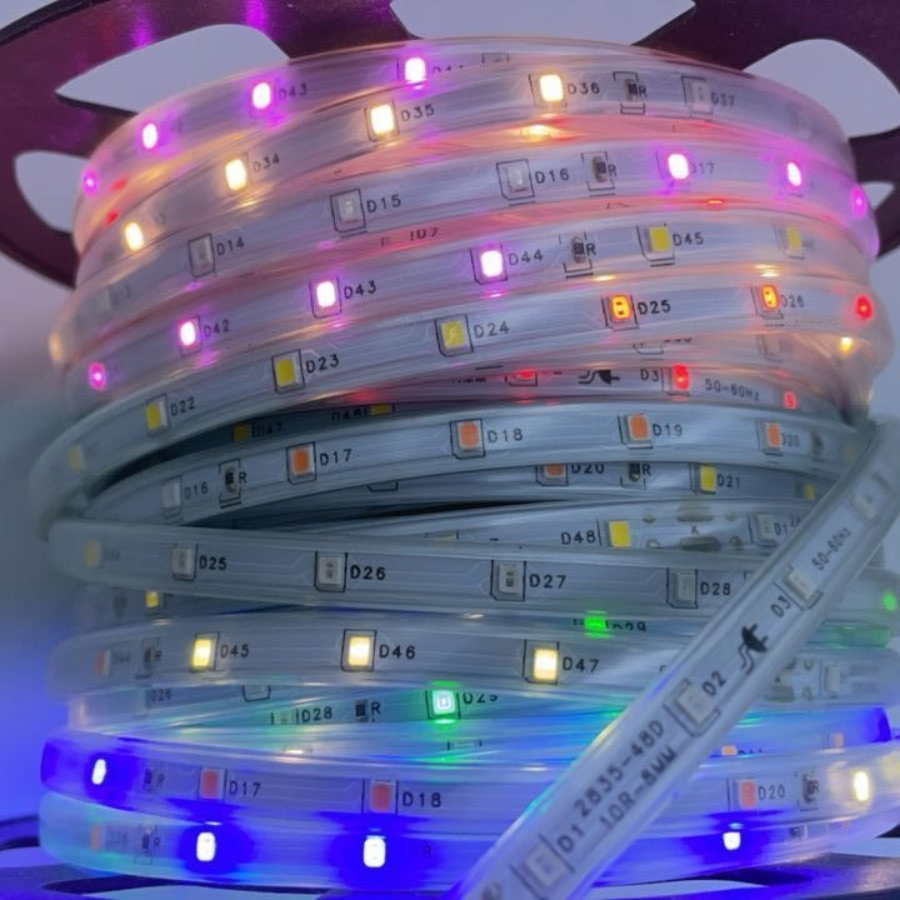 Fita LED de Alta Tensão 220V Fita LED IP65 Fita LED COB à Prova d'Água 240V 3000K 4500K 6000K para Iluminação Externa Fita de Luz de Densidade Padrão