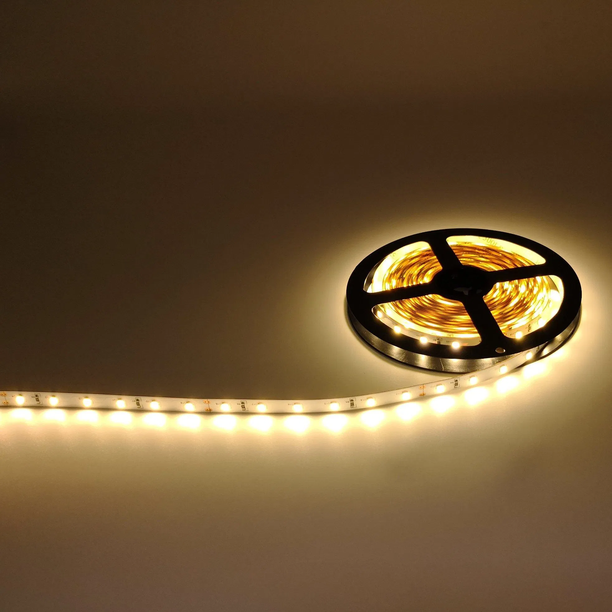 OEM ODM SMD 2835 Fita LED à Prova d'Água, Flexível 24V Luz de Fita LED 60LEDs/m Fita de Luz para Trás da TV, Armário, Decoração de Casa, Comercial