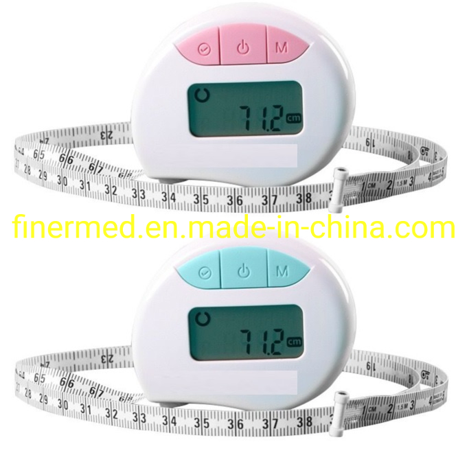 Fita métrica eletrônica digital inteligente para medir o índice de massa corporal e a circunferência do corpo