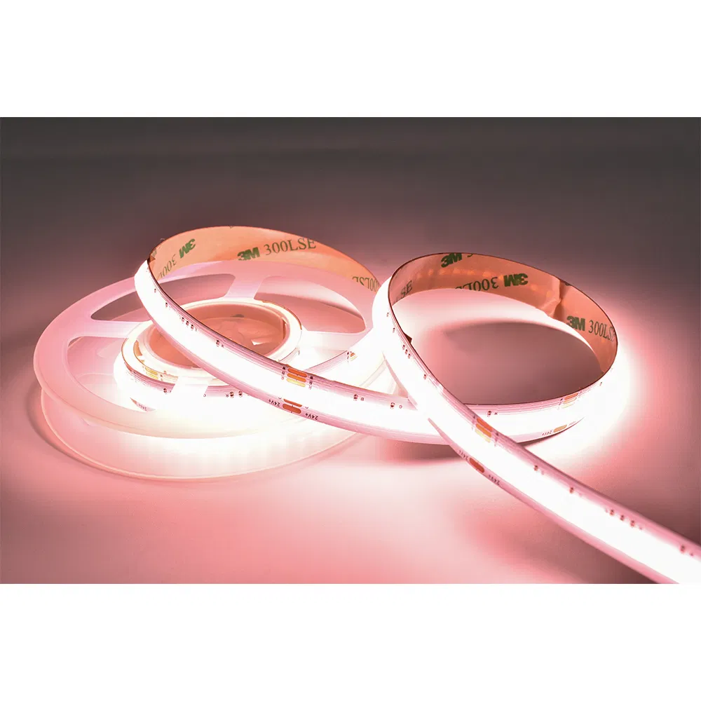Tira de LED COB RGBW Flexível de Alta Densidade Mudança de Cor 12mm para Decoração de Casa