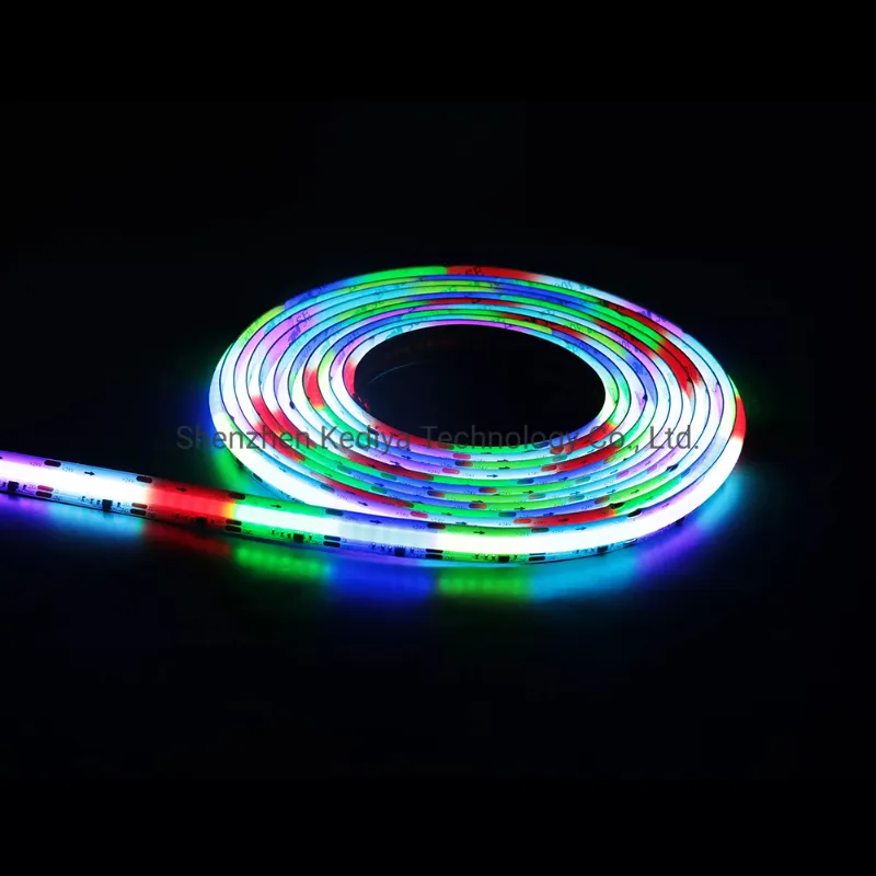 Fita de LED COB com Cor dos Sonhos Spi Endereçável de Alta Densidade Flexível