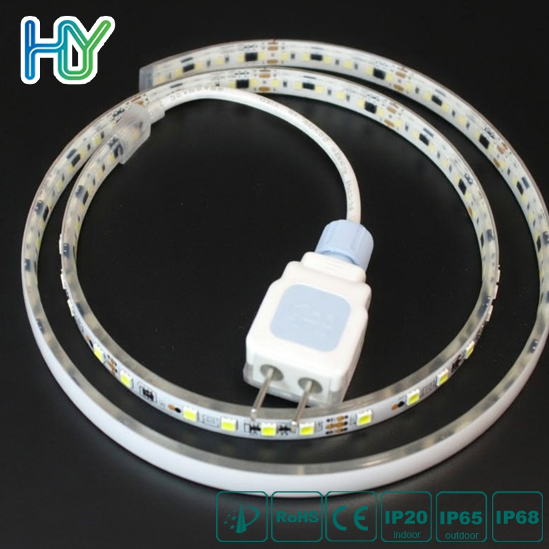 Fita LED AC 220V Plugue Direto, Fita de Luz LED COB de Alta Tensão, Sem Driver, Sem Fio, IP68 À Prova D'Água, Fita SMD de Alta Brilho para Uso Comercial
