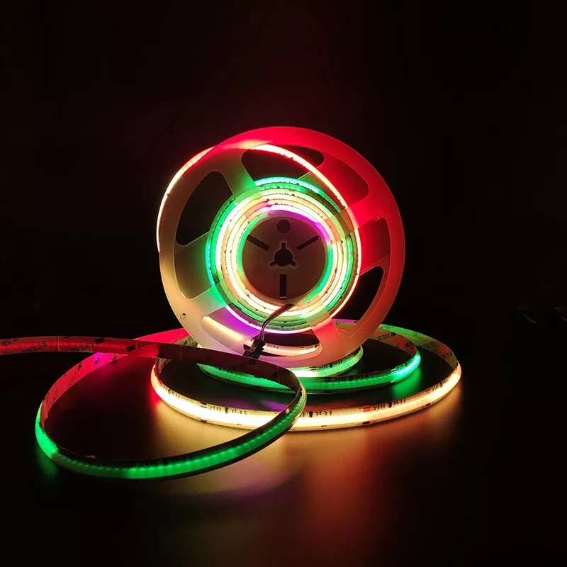Fita de LED COB com Cor dos Sonhos Spi Endereçável de Alta Densidade Flexível