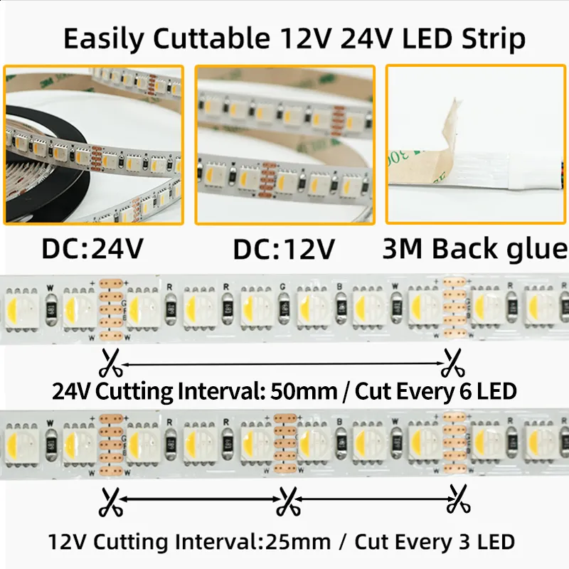 Fita de Luz LED Flexível RGBW