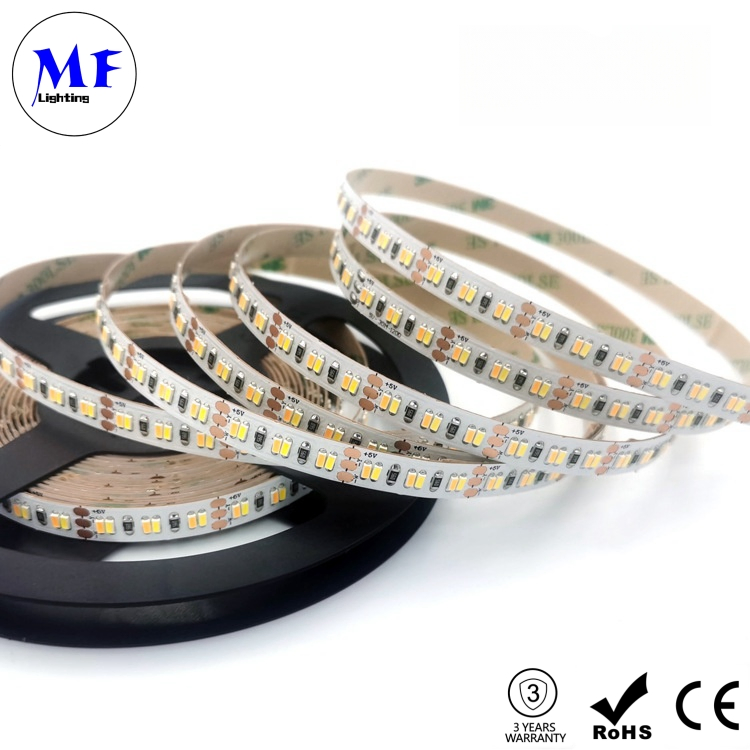 Iluminação de Armário de Cozinha Sob a Banca Fita Flexível Dobrável Cortável 12V 24V 12W 3014 60LEDs/M Luz de Fita LED Exterior à Prova d'Água RGB