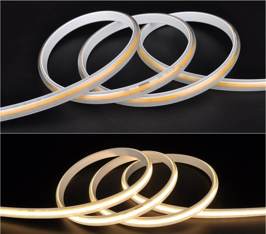 AC220V AC110V Iluminação Flexível COB Sem Pontos IP65 Luzes de Cordão Externas LED Strip