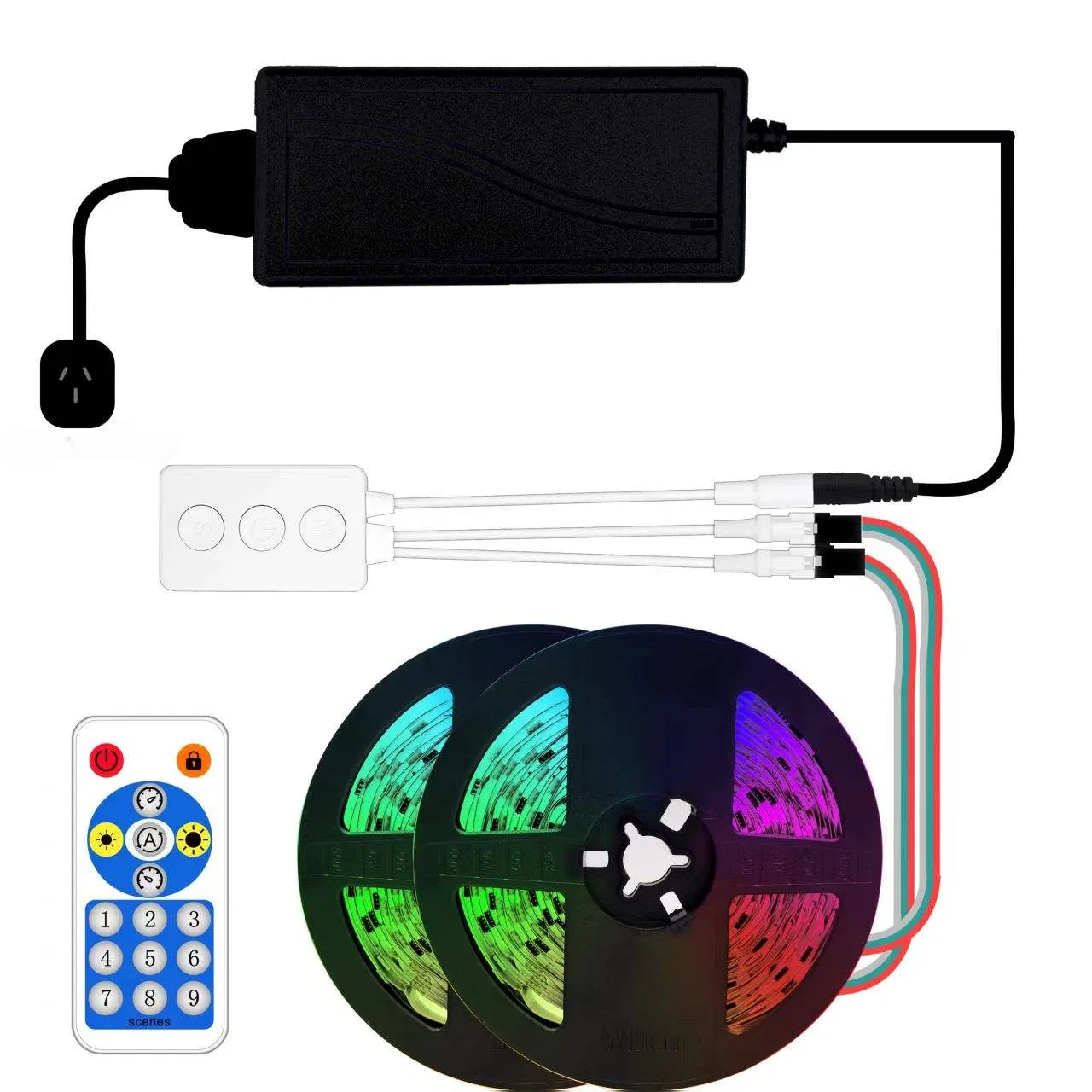 Fita de Luz LED Flexível Controlável de Alta Qualidade 5050 DMX512