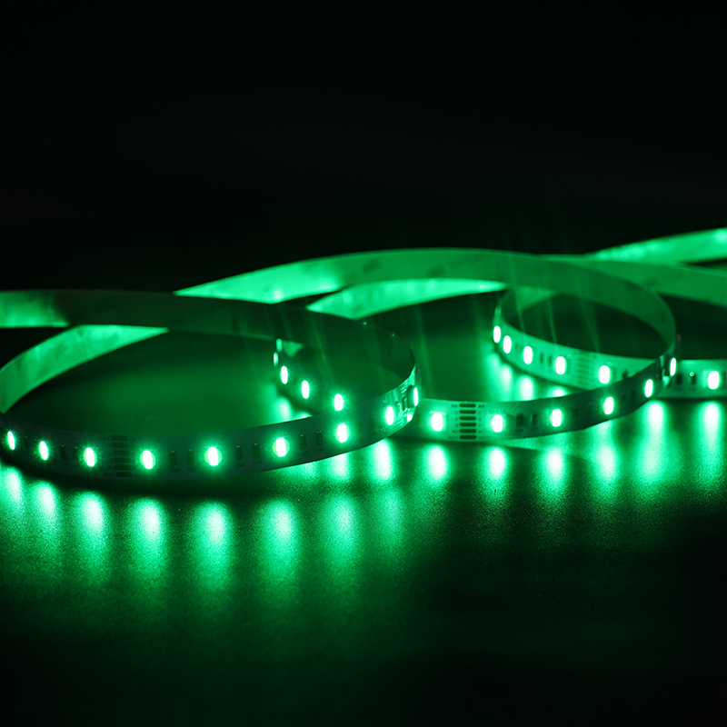 OEM ODM 5050 Fita LED RGBCW 60LEDs 12mm IP67 Classificada 2700K-6500K Iluminação Inteligente