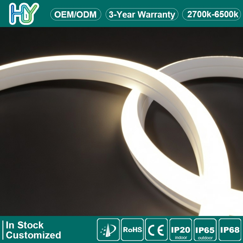 Venda Quente Série Nova de Exterior Top Bend Ns-Qh1010t Fita de Neon LED IP68 Impermeável Alta Flexibilidade Segurança para Iluminação Neon Permanente