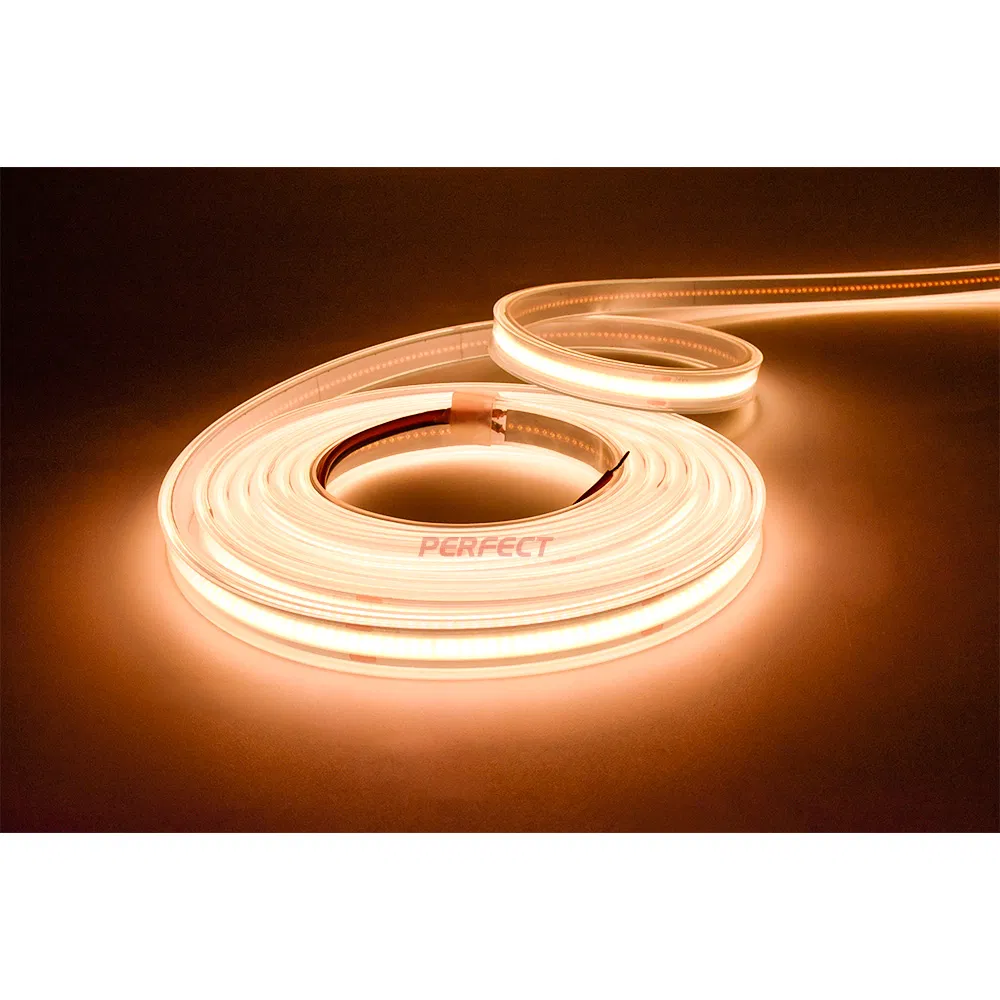 8mm Placa de Circuito Impresso IP65 IP67 Silicone à Prova d'Água 480LED Fita LED COB para Decoração de Edifícios Comerciais e Residenciais