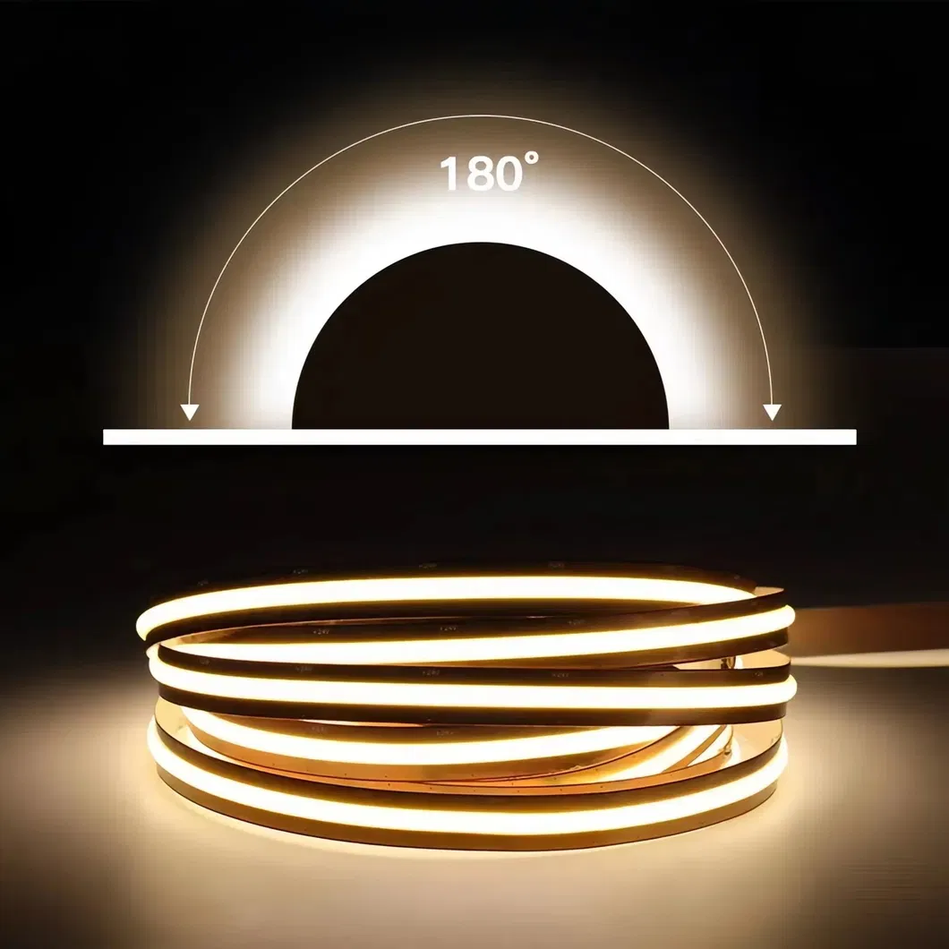 Fita LED COB de Alta Densidade Corte Livre 3000K 4000K 6000K 8mm 400 Chips Strip em Qualquer Lugar