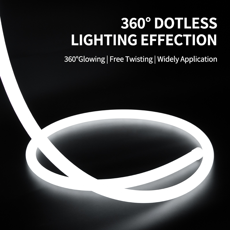 IP67 DC24V Tubo LED RGB 360 Fita de Neon Flexível com Controle Remoto Fitas de Neon LED Digitais Endereçáveis
