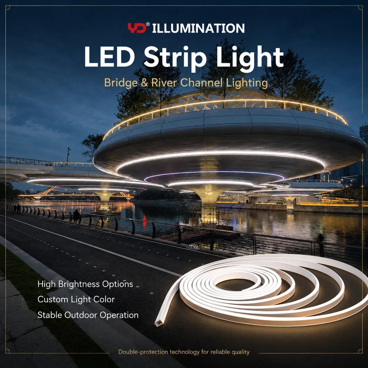 Iluminação de Arquitetura Externa: Soluções de Fita LED Duráveis IP68