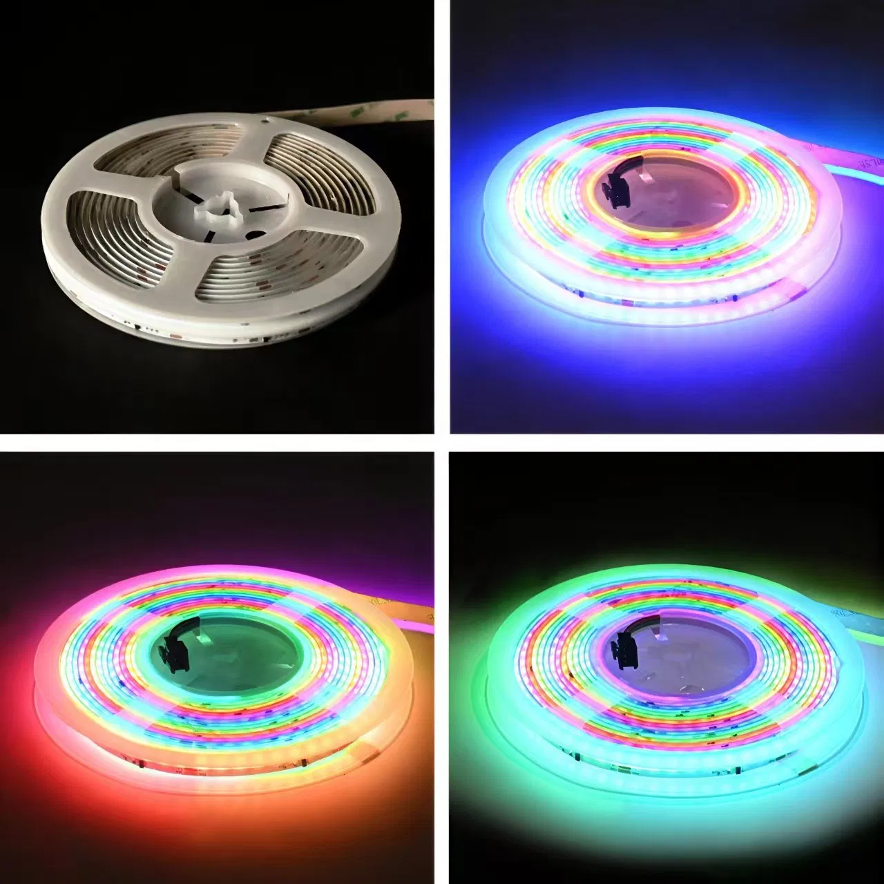Fita LED COB endereçável flexível Rgbic Ws2811 Fcob DC12V/24V Iluminação de palco