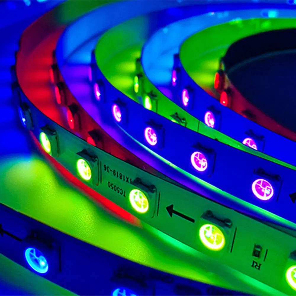 Fita de LED RGB Pixel Programável Mágica Endereçável Fita de Luz RGBW 12V 24V Ws2811 Ws2812b