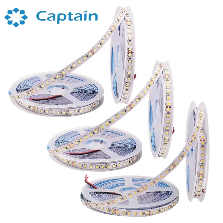SMD2835 Fita de LED de Alta Brilho DC12V 24V 3000K CRI90 Fita de LED para Iluminação Comercial