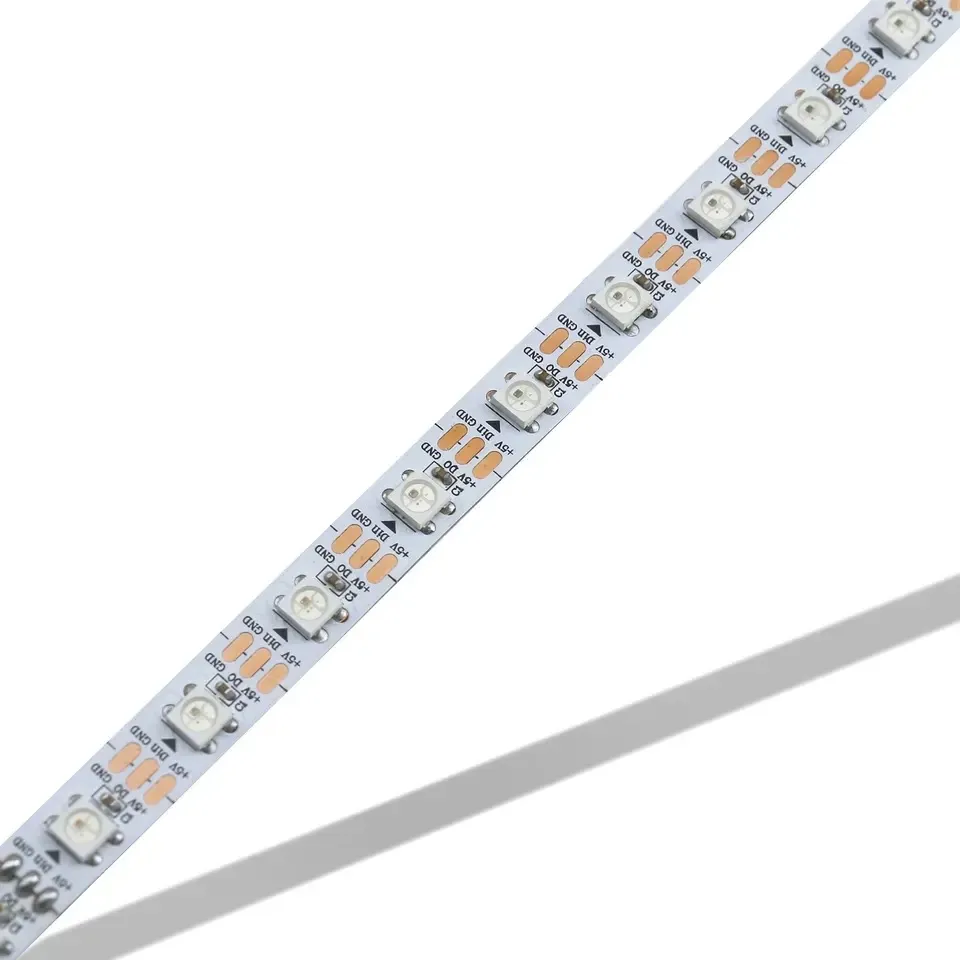 Fita LED 5050 RGB/Cores de Fantasia, Encapsulada à Prova d'Água, Kit de Controle Remoto WiFi, Mudança de Cor Inteligente, 12V-24V Fita de Luz Flexível para Decoração