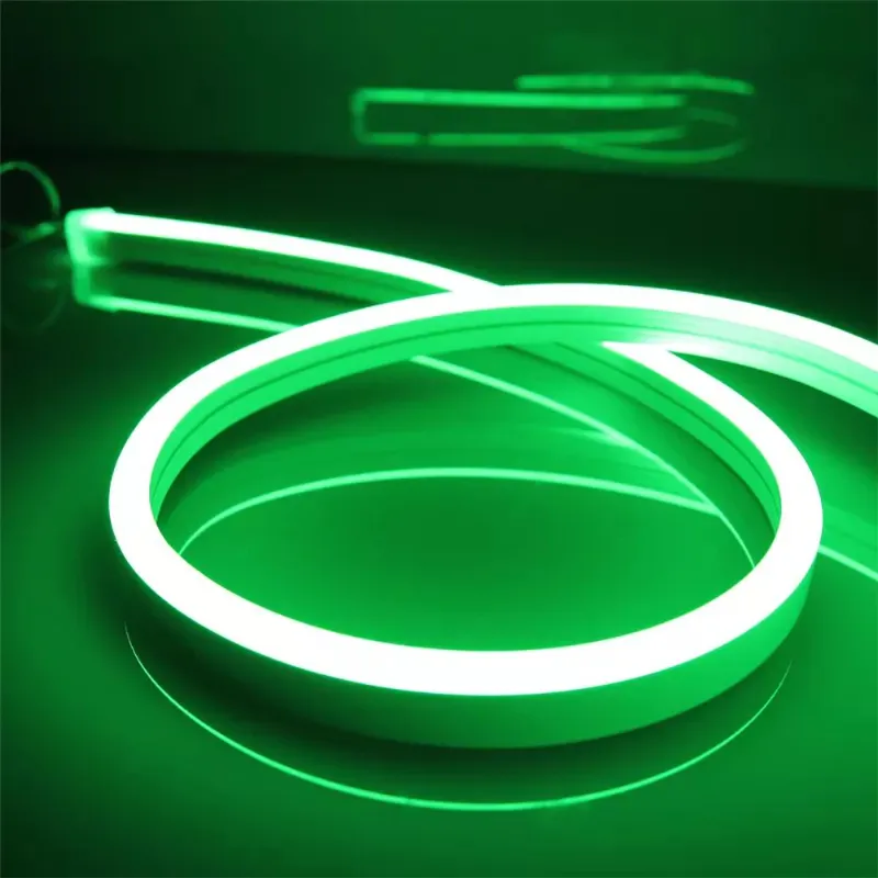 Fita de Luz Neon de Silicone Flexível Silicone Neon DC12V DC24V 6*12mm Luzes de Neon LED de Silicone