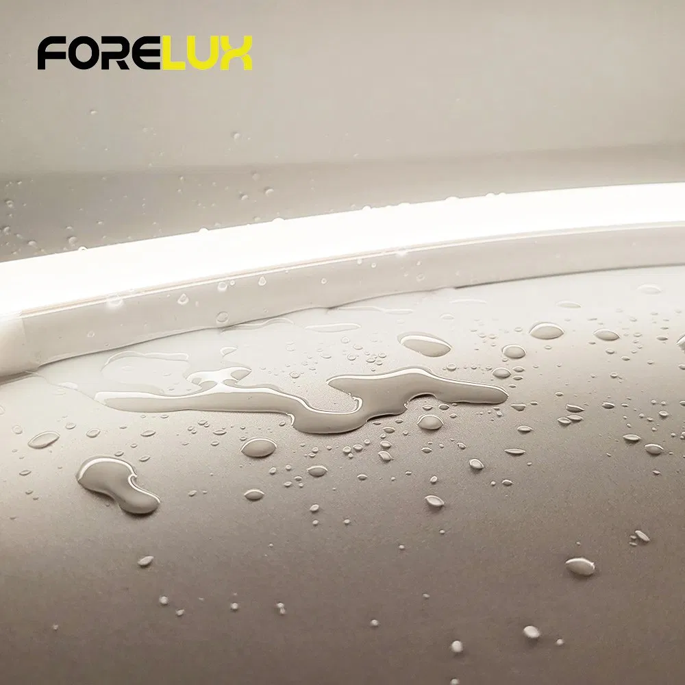 Fita de Luz de Neon Flexível de Silicone Personalizada 1225 IP68 para Iluminação de Paisagens Comerciais 24V 2835