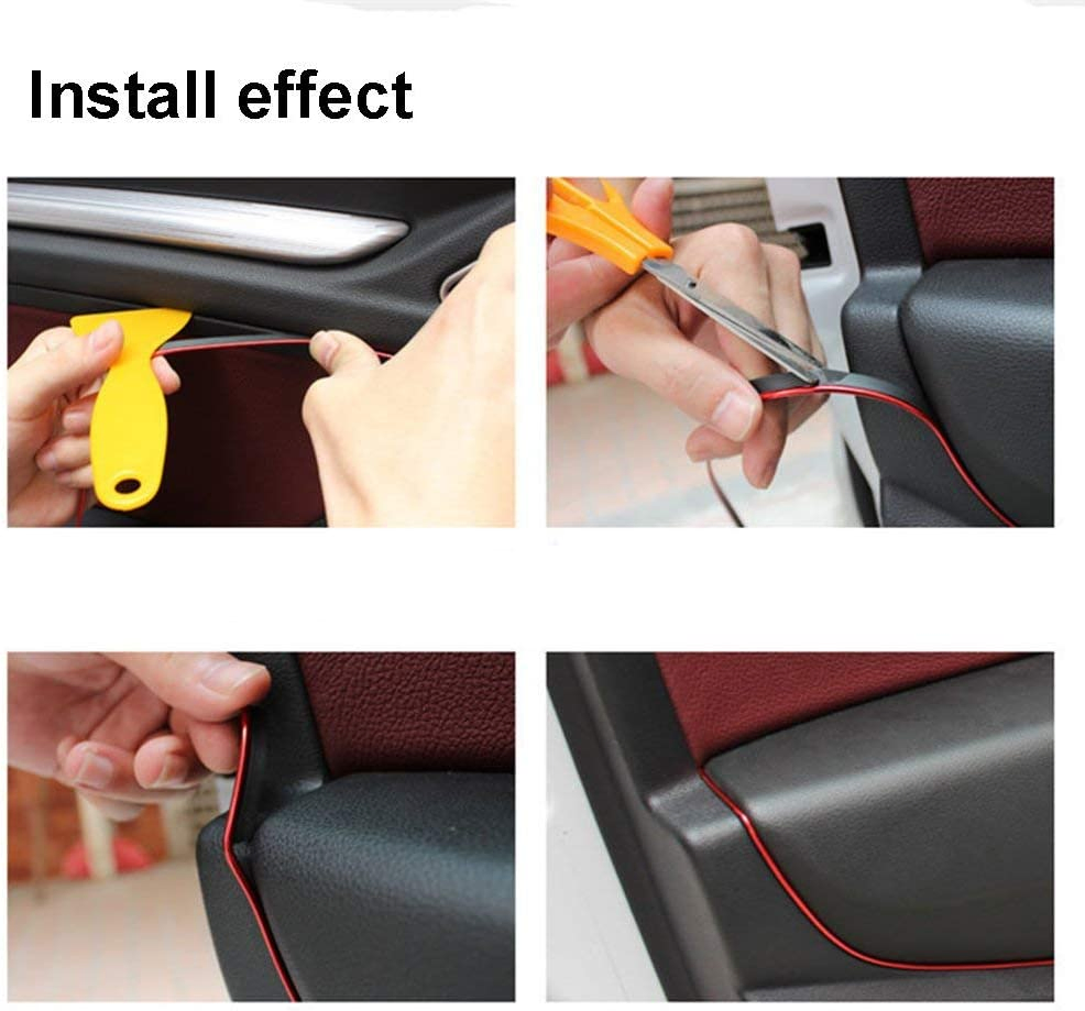 Iluminação Interior de Carro Fita LED Flexível Luz Neon Decorativa para Automóvel