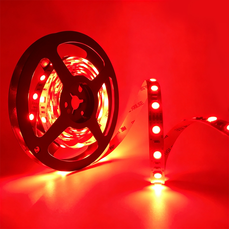 Fita de LED RGB flexível multi colorida dinâmica SMD 5050 60LEDs/m para KTV, bar, teto, parede