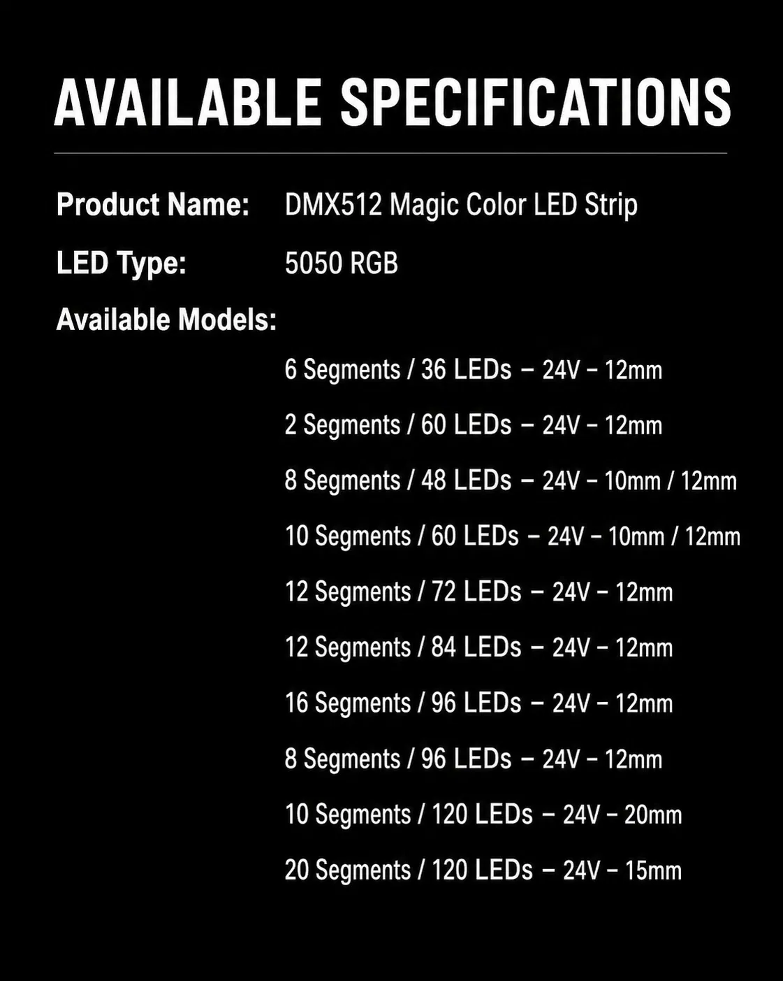 Detalhe Fita LED DMX512