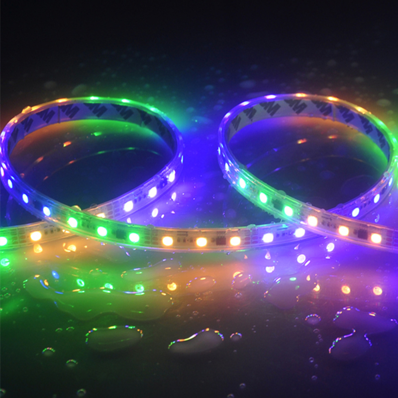 Fita LED Flexível à Prova d'Água Rgbcct Endereçável Inteligente Digital Colorida Multi Cor SMD5050 Iluminação de Fita LED RGB para Decoração Externa