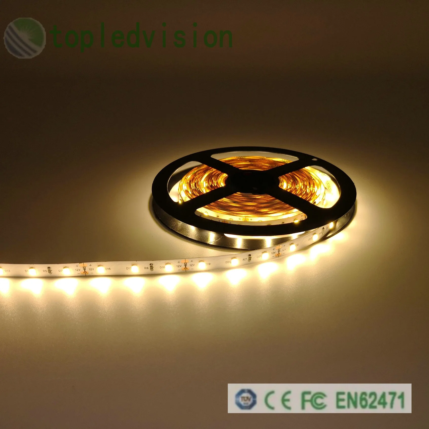 Fita de LED Flexível SMD 24V Alta Brilho à Prova d'Água Luz de LED RGB Controle Inteligente Decoração para Casa Iluminação de Quarto