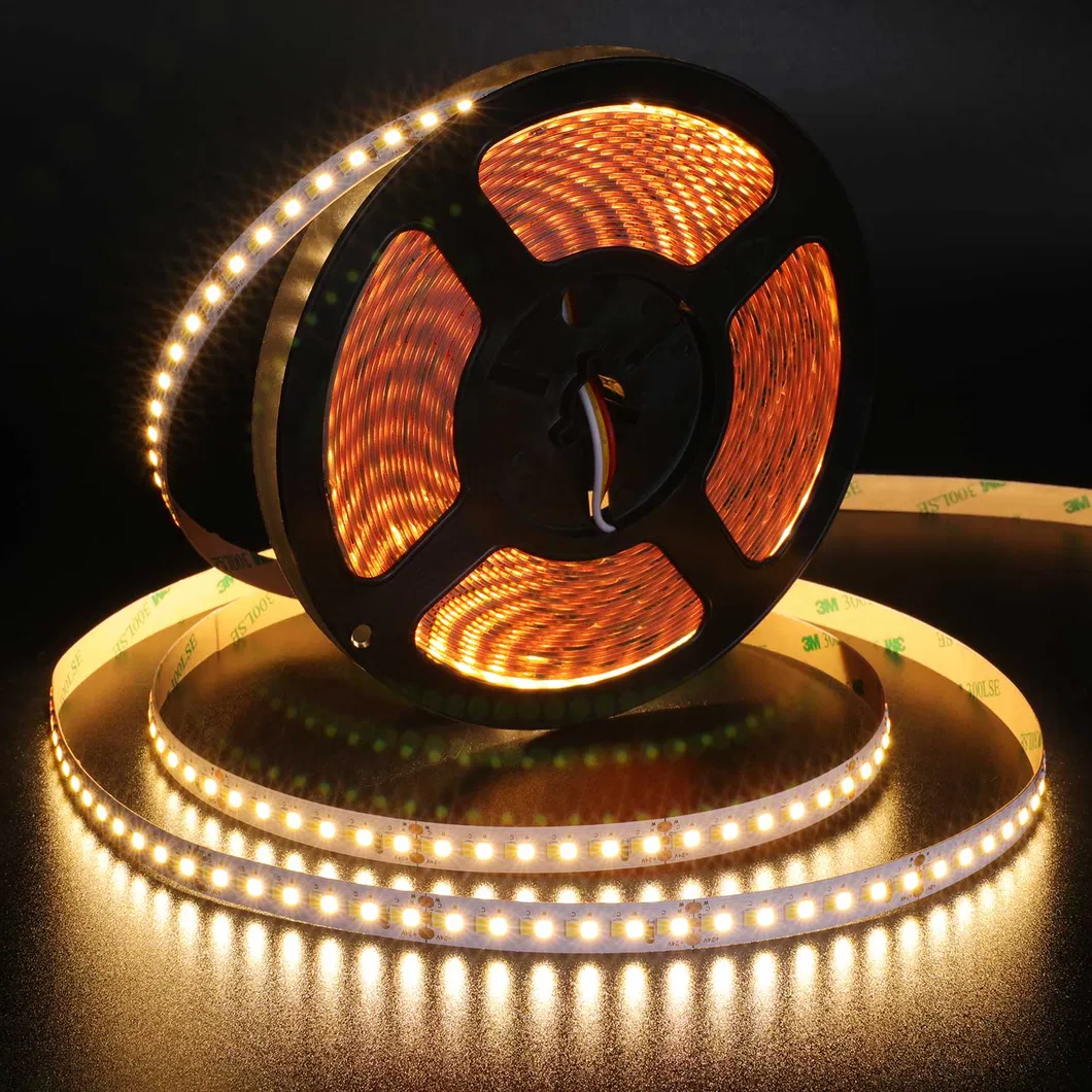 OEM ODM Mudança de Cor CCT SMD2835 Fita LED 240LEDs/M 2700~6500K 24V Fita LED DC