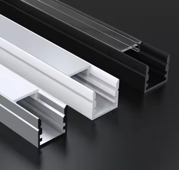 Canal de Alumínio para Extrusão de LED com Difusor Perfil de Alumínio Recessado para Fita de LED