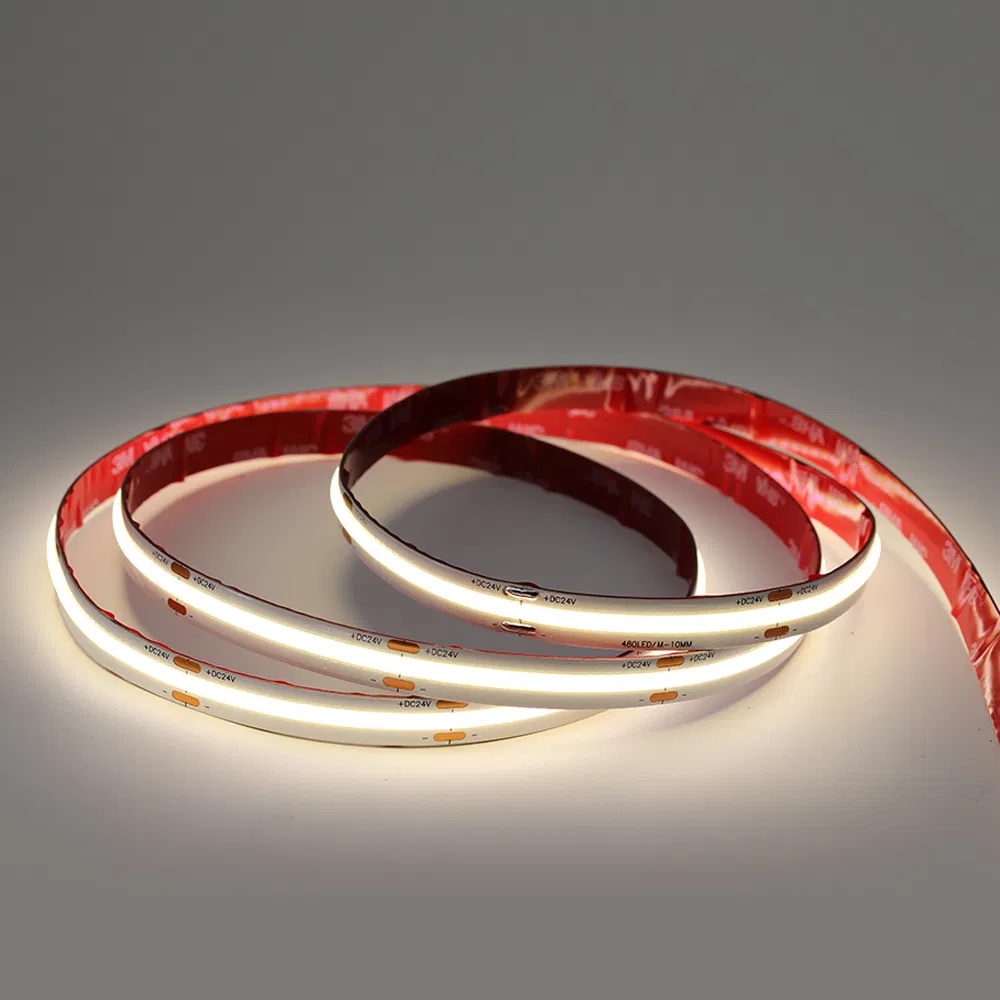 IP20 IP67 8mm 240LED/M DC12V/24V Fita LED COB 3year Garantia