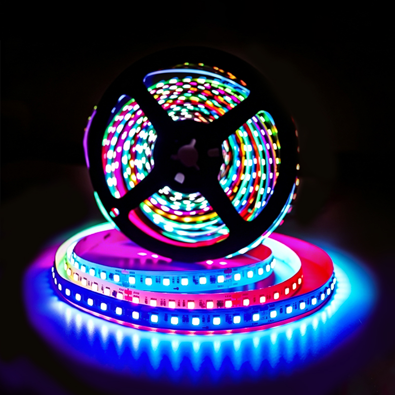 5050 Fita de LED Endereçável RGB RGBW 12V/24V Fita de LED Flexível com Mudança de Cor e Controle Remoto para Decoração de Festa em Casa OEM ODM