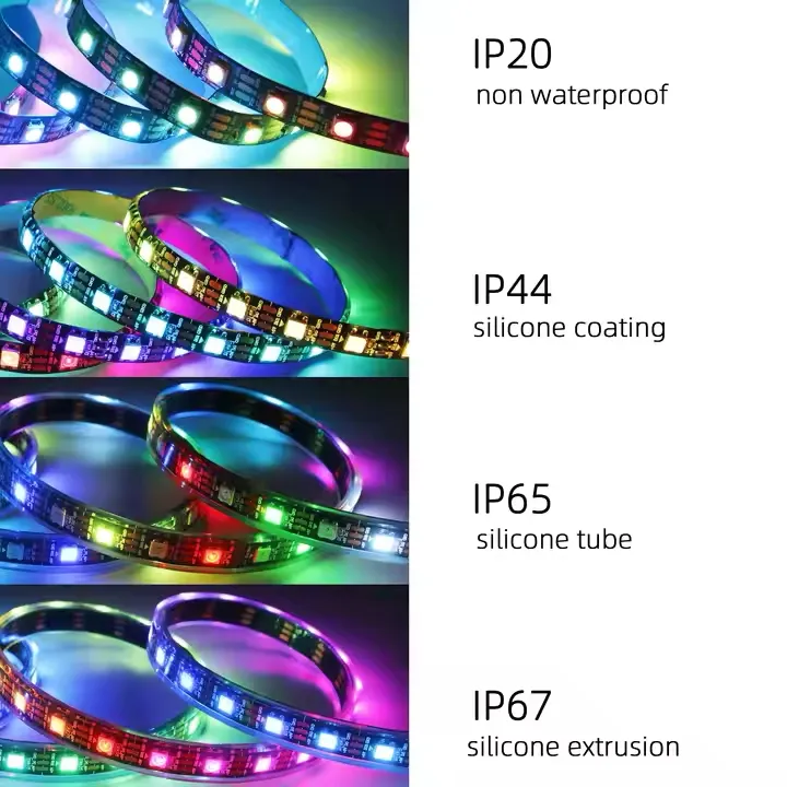 SMD5050 Ws2815 Fita LED inteligente para decoração de sala de jogos